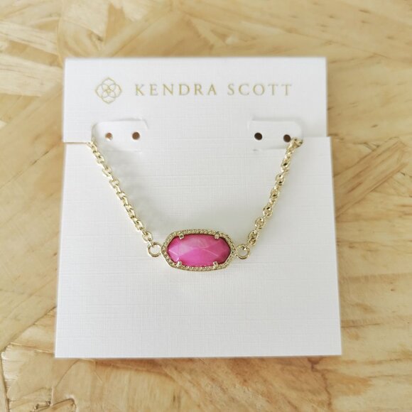 Kendra Scott Jewelry - NEW Kendra Scott Elaina Purple Pearl Adjustable Chain Bracelet Gold